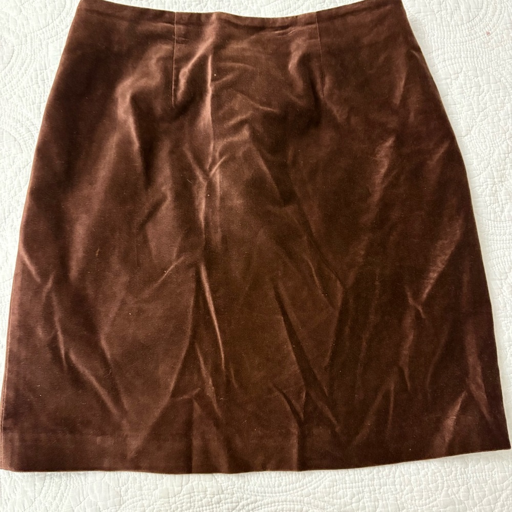 Apostrophe Rich Brown Pencil Skirt